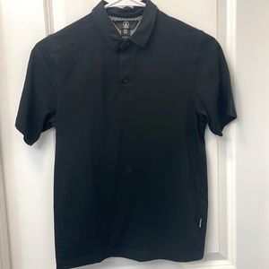 Boys Black Volcom polo short sleeve